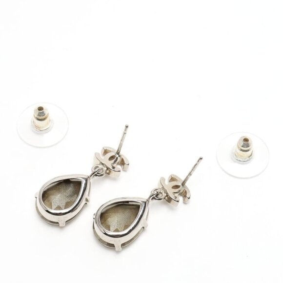 Chanel CC Tear Drop Crystal Earrings - Picture 3 of 3